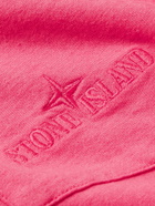 Stone Island - Garment-Dyed Cotton-Jersey Polo Shirt - Pink