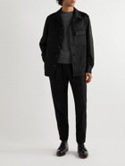 Zegna - Oasi Cashmere-Felt Overshirt - Black