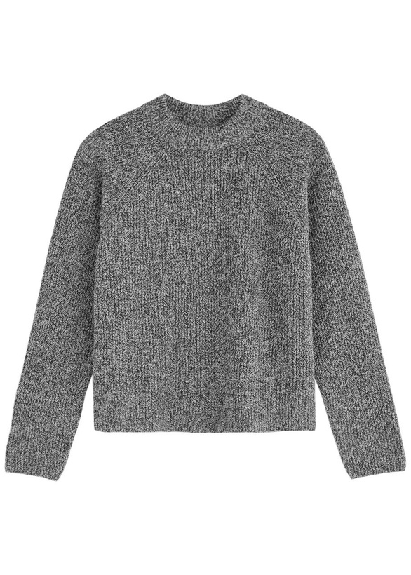 Photo: Eileen Fisher Knitted Cotton-blend Jumper Black