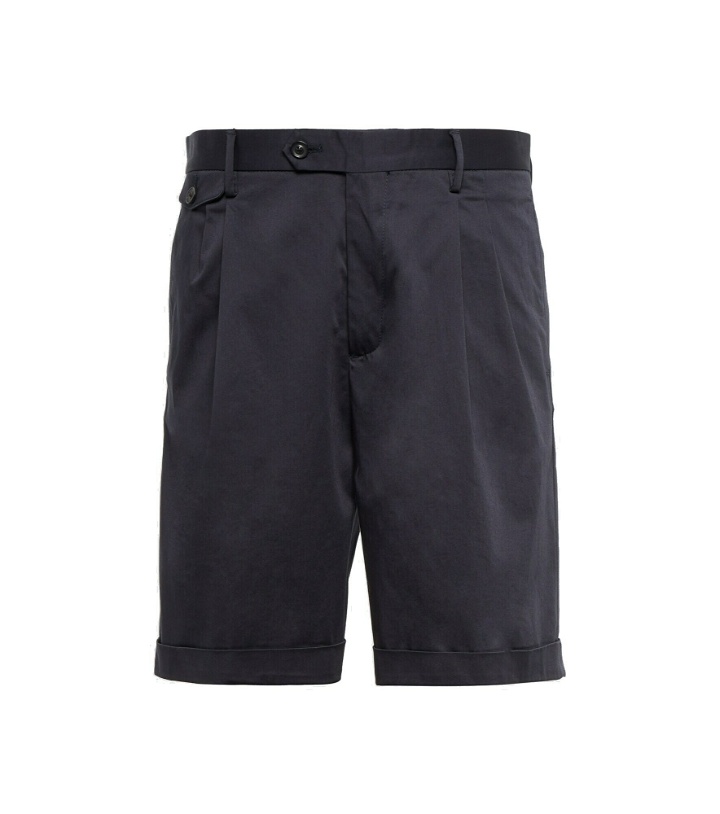 Photo: Lardini - Cotton-blend satin shorts