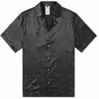 Versace Men's Medusa Button Vacation Shirt in Black