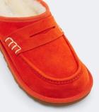 JW Anderson x UGG shearling-lined suede slip-on shoes