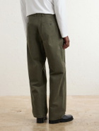 Jil Sander - Straight-Leg Cotton-Drill Trousers - Green