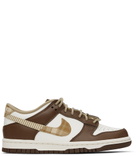 Nike Kids White & Brown Dunk Low Big Kids Sneakers