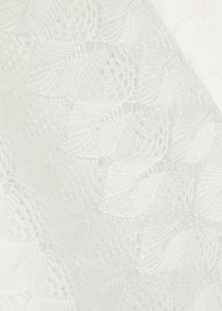 Melissa Odabash Daria Lace Cover-up Shirt White