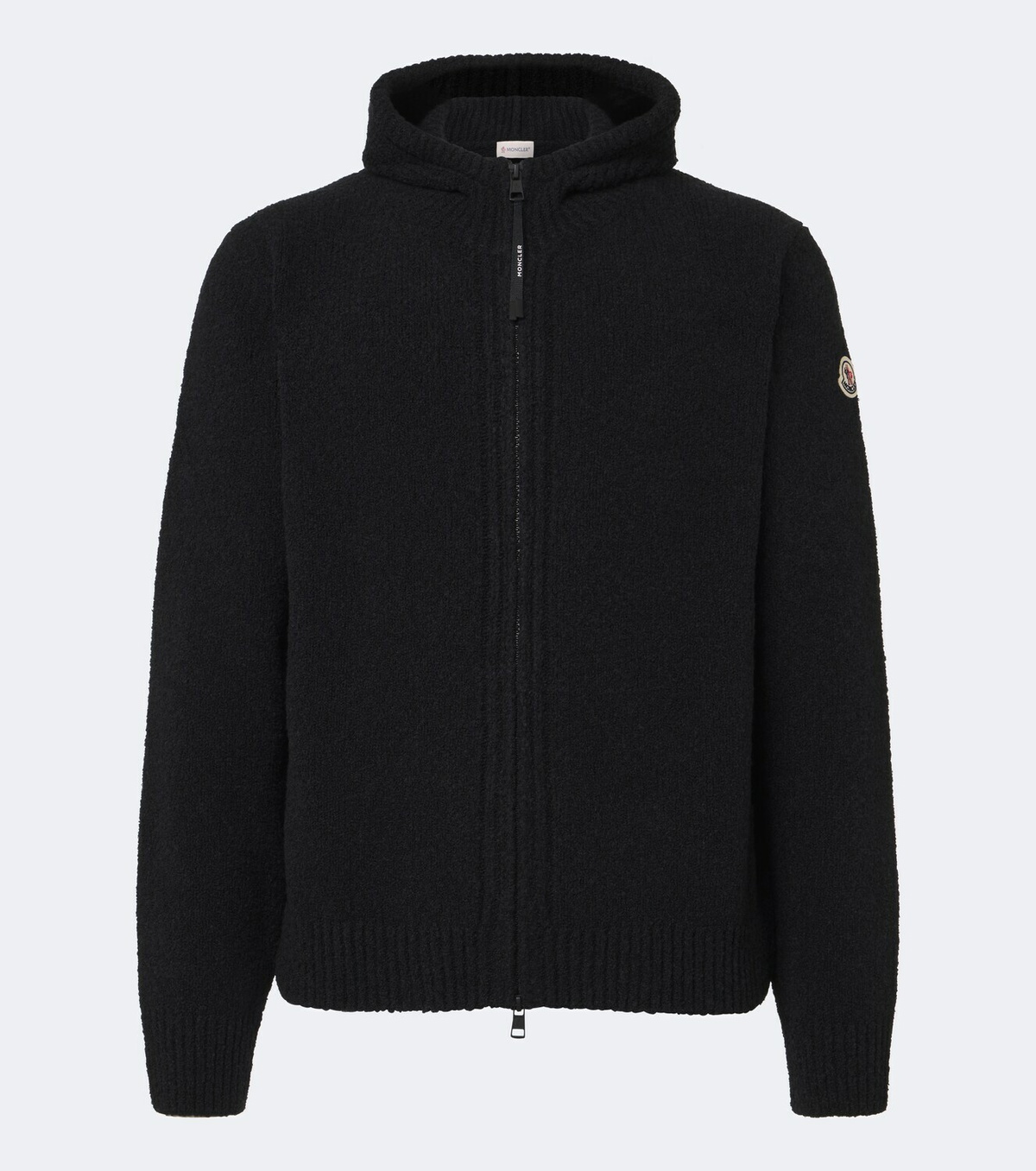 Moncler Wool-blend bouclé zip-up hoodie