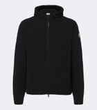 Moncler Wool-blend bouclé zip-up hoodie