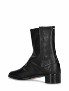 MAISON MARGIELA 30mm Tabi Leather Ankle Boots