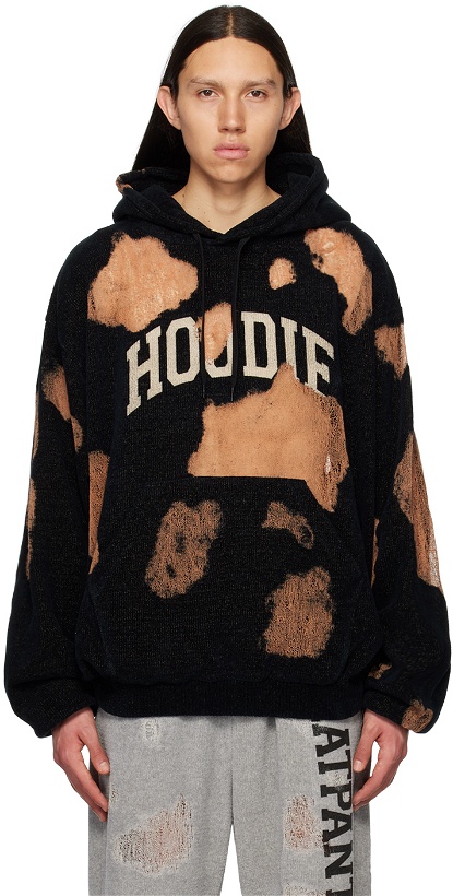 Photo: Doublet Black Ripped Off Hoodie