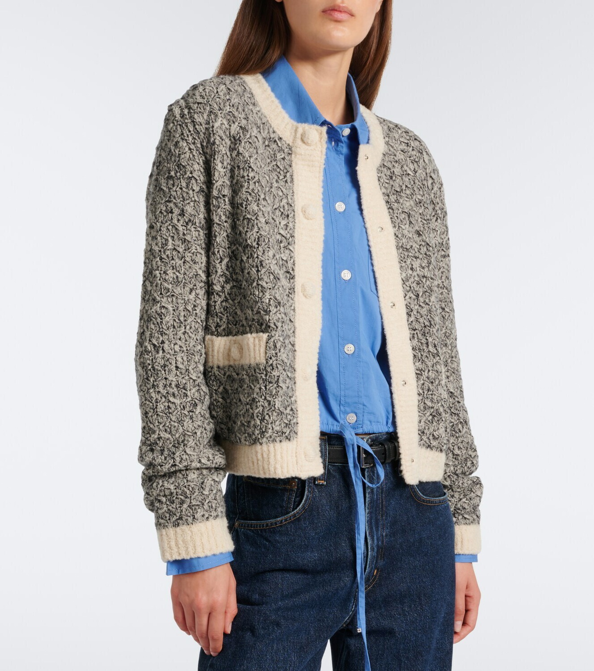 Moncler Wool and alpaca-blend cardigan