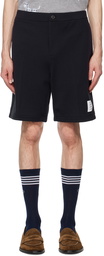 Thom Browne Navy Zip-Fly Shorts