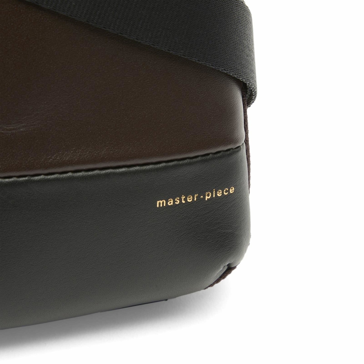 Master-Piece Gloss Leather Shoulder Bag in Brown 
