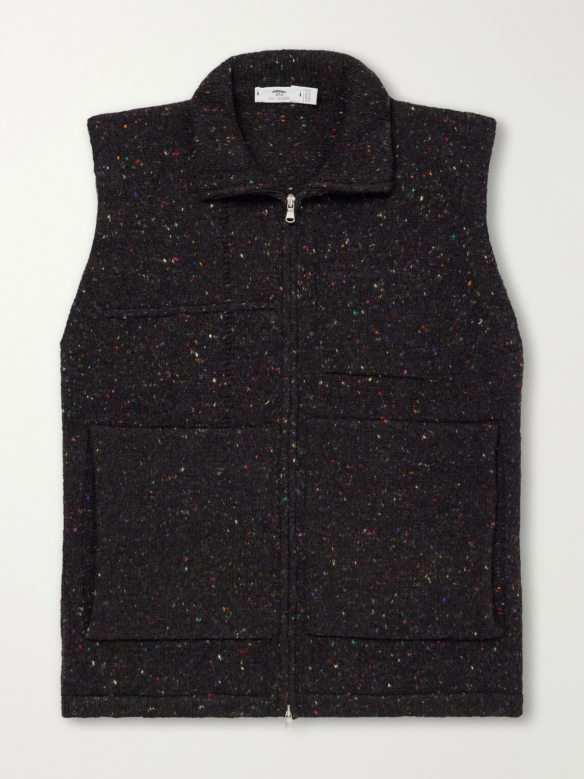 Inis Meáin - Lifeline Wool and Cashmere-Blend Gilet - Brown