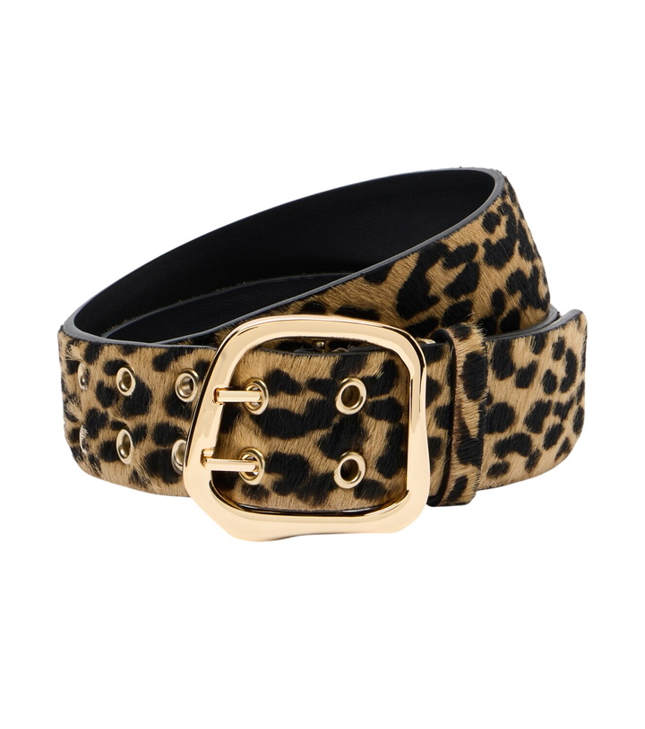 Photo: Amanu Wandile leopard-print calf hair belt