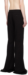 JUNEYEN Black Flared Trousers