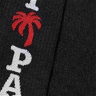 Palm Angels Men's I Love PA Sock in Black/White