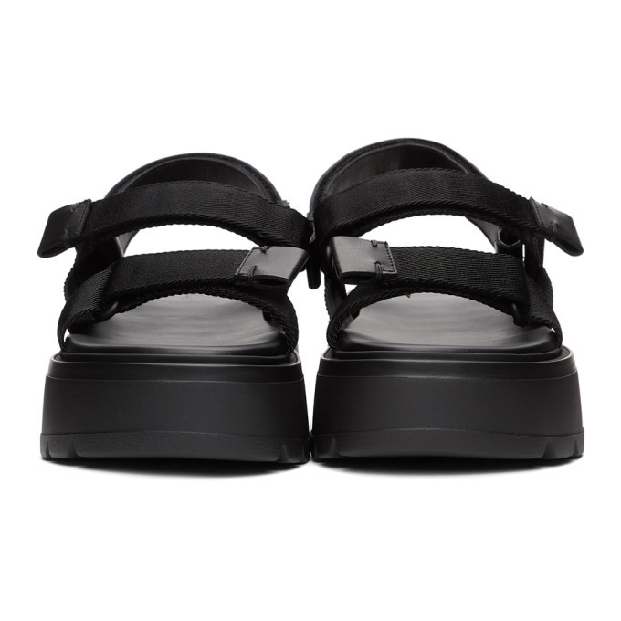 Valentino Black Valentino Garavani Uniqueform Sandals  display picture 2