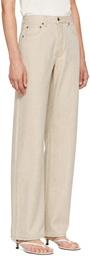 KHAITE Beige Callum Jeans