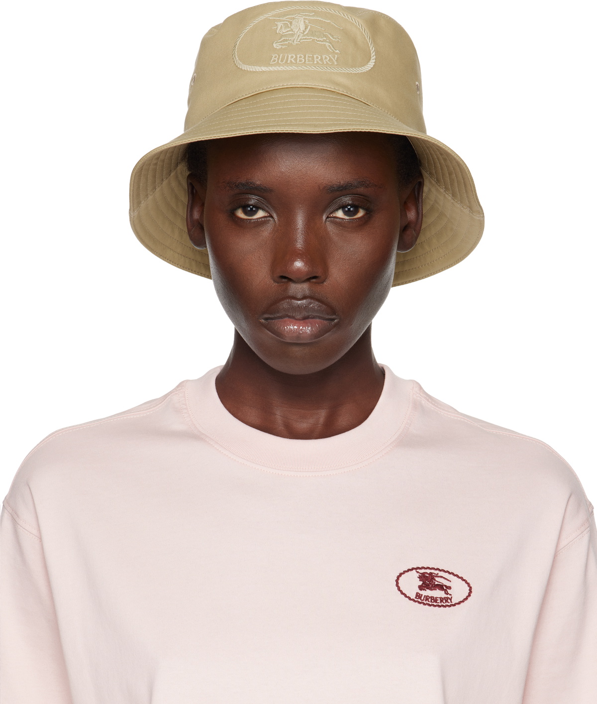 【BURBERRY】Check Cotton Canvas Bucket Hat/関税+全国送料込み Vintage Check cotton-blend bucket hat in beige - Burberry