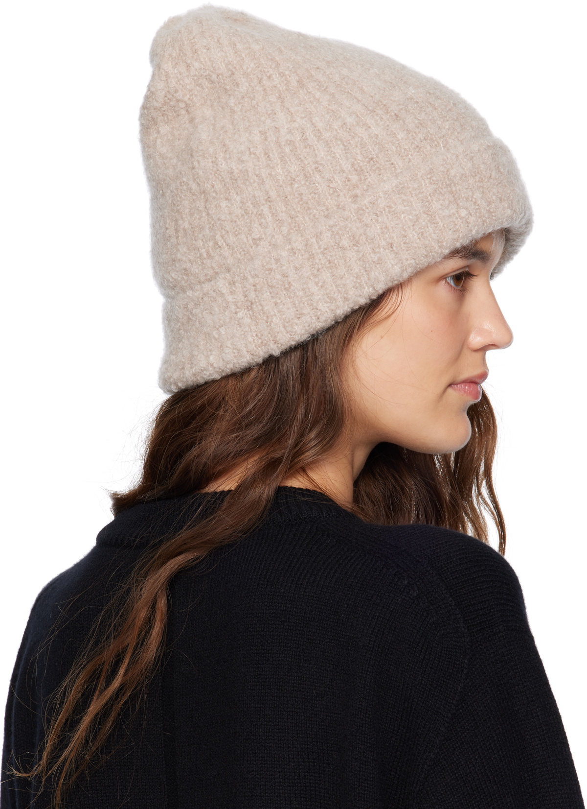 The Row Beige Leomir Beanie