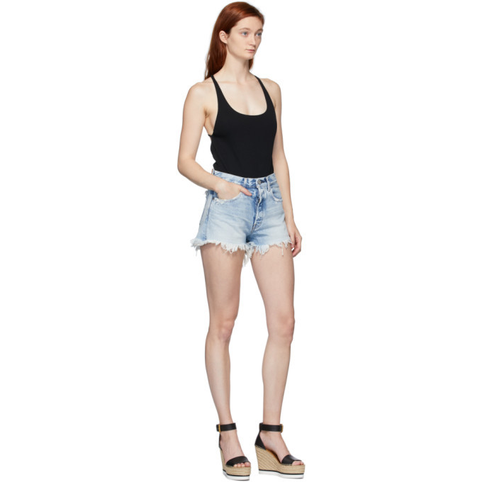 Moussy Vintage Blue Denim Tribbey Shorts