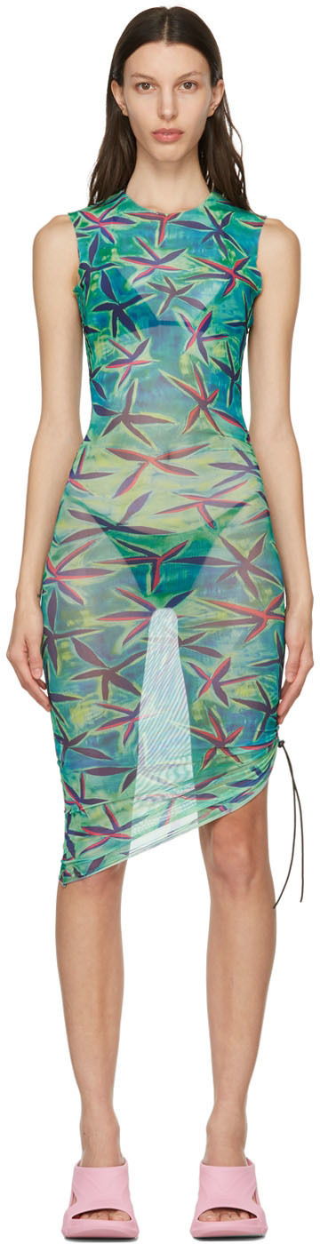 Louisa Ballou Green & Blue Heatwave Dress