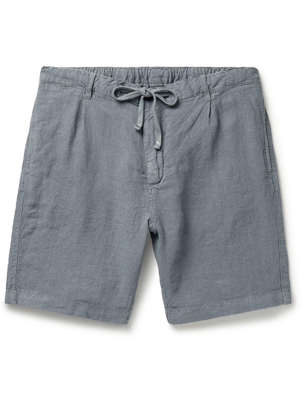 Photo: Hartford - Tank Linen Drawstring Shorts - Gray