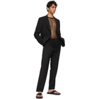 Dries Van Noten Black Twill Suit