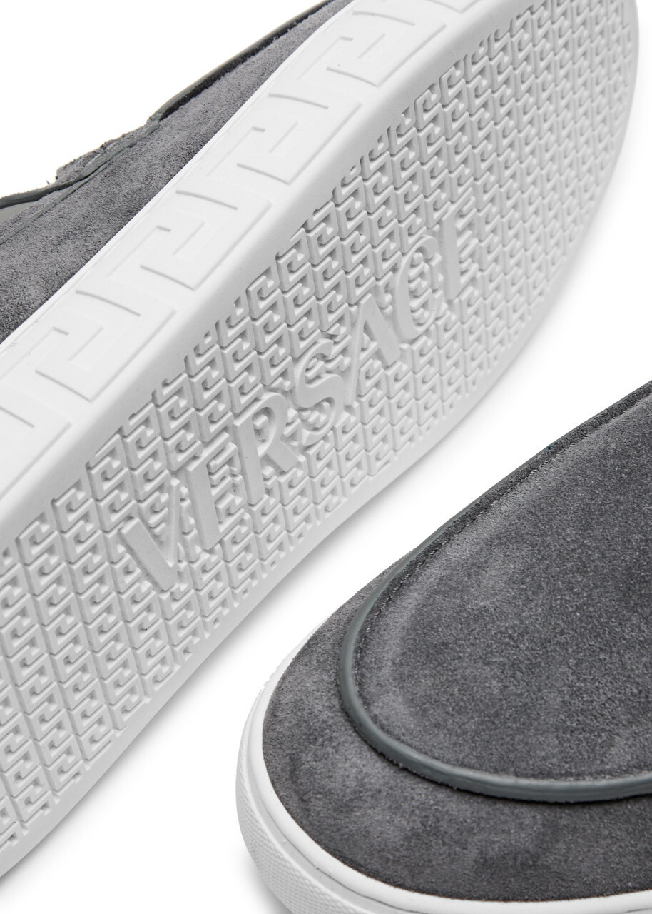 Versace Medusa MEDUSA \'95 SUEDE GRECA LOAFERS Gray Versace Medusa MEDUSA  main image 2