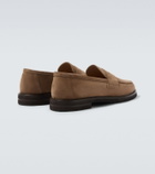Thom Sweeney Suede penny loafers