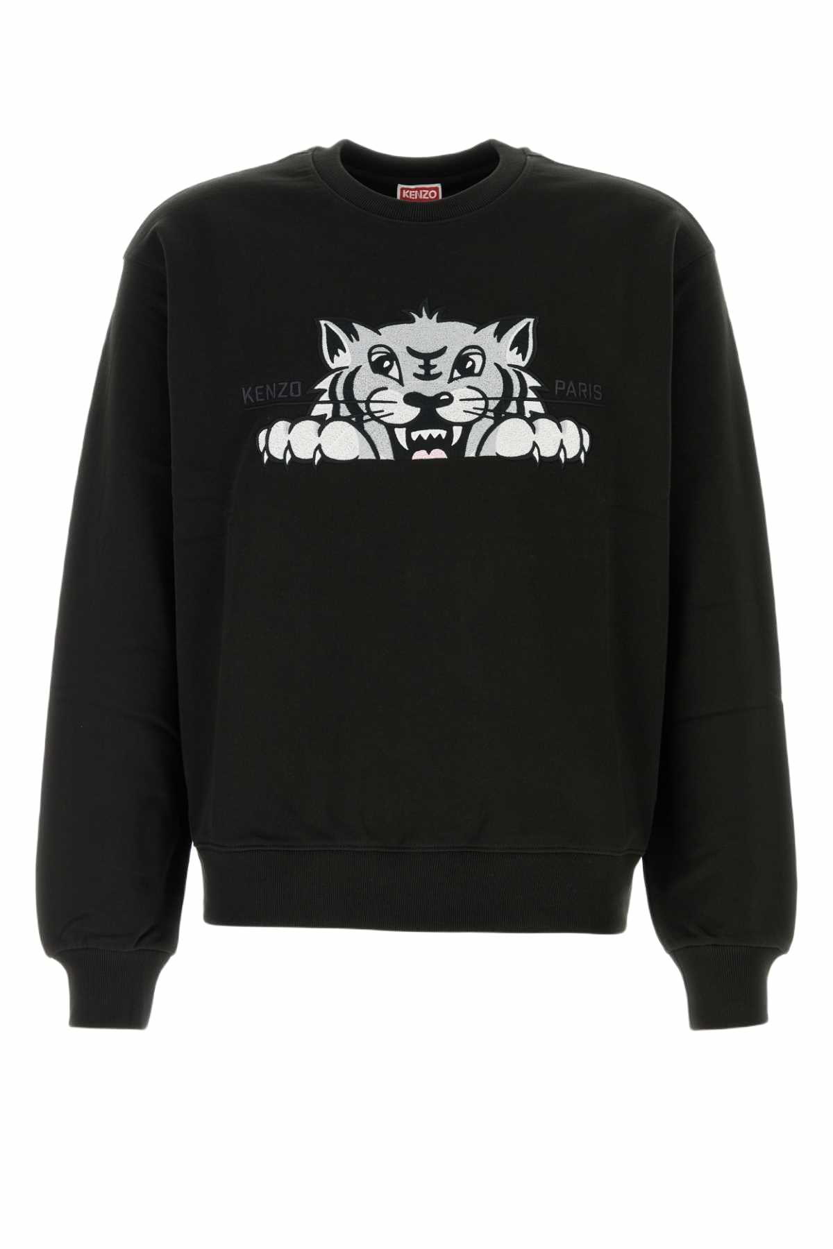 Kenzo Men's Drawn Varsity Crew Sweat in Black Kenzo