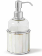 Lorenzi Milano - Glass, Mother-of-Pearl And Chrome-Plated Soap Dispenser