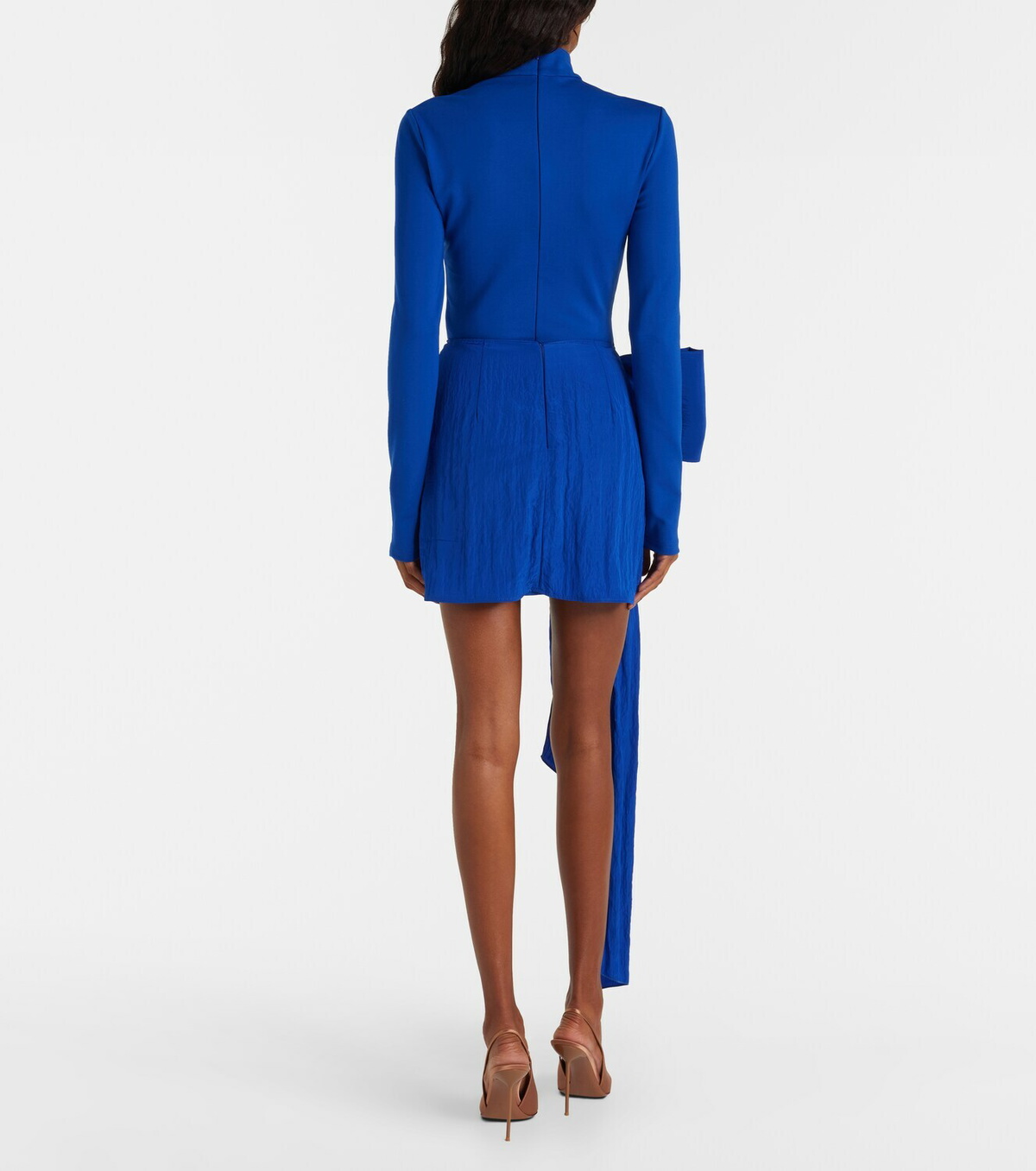 David Koma Bow-detail jersey minidress