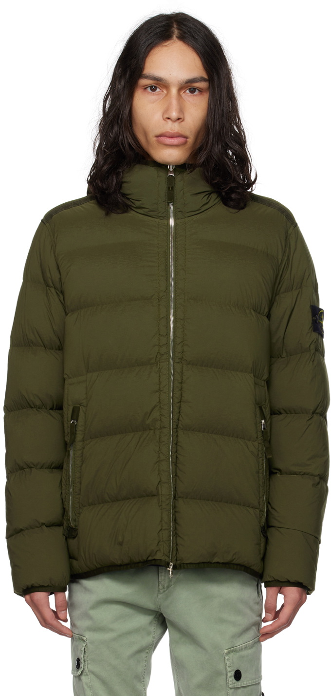 Stone Island Black Seamless Tunnel Down Jacket Stone Island