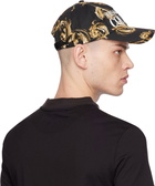 Versace Jeans Couture Black Chromo Couture Logo Baseball Cap