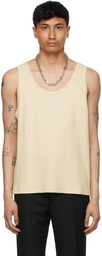 Second/Layer Off-White Ribbed Tank Top