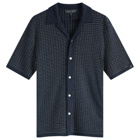 Rag & Bone Men's Jacquard Avery Short Sleeve Shirt in Salute