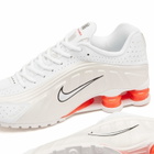 Nike Women's Shox R4 W Sneaker in White/Phantom/Red