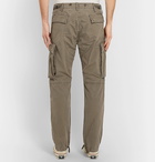 RRL - Slim-Fit Tapered Washed-Cotton Cargo Trousers - Men - Green