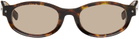 BONNIE CLYDE SSENSE Exclusive Brown Roller Coaster Sunglasses