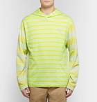 Acne Studios - Emest Striped Cotton-Jersey Hoodie - Men - Yellow