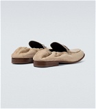 Lanvin - Suede loafers with metal detail