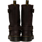 Dr. Martens Brown Anistone Hi Leather Biker Boots