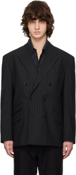 Hugo Black Oversized-Fit Blazer