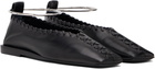 Jil Sander Black Ring Ballerina Flats