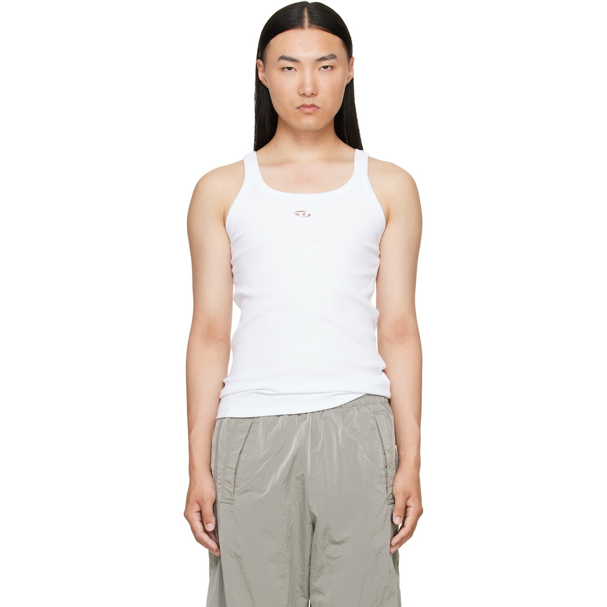 Diesel White T-Wife-Dco Tank Top