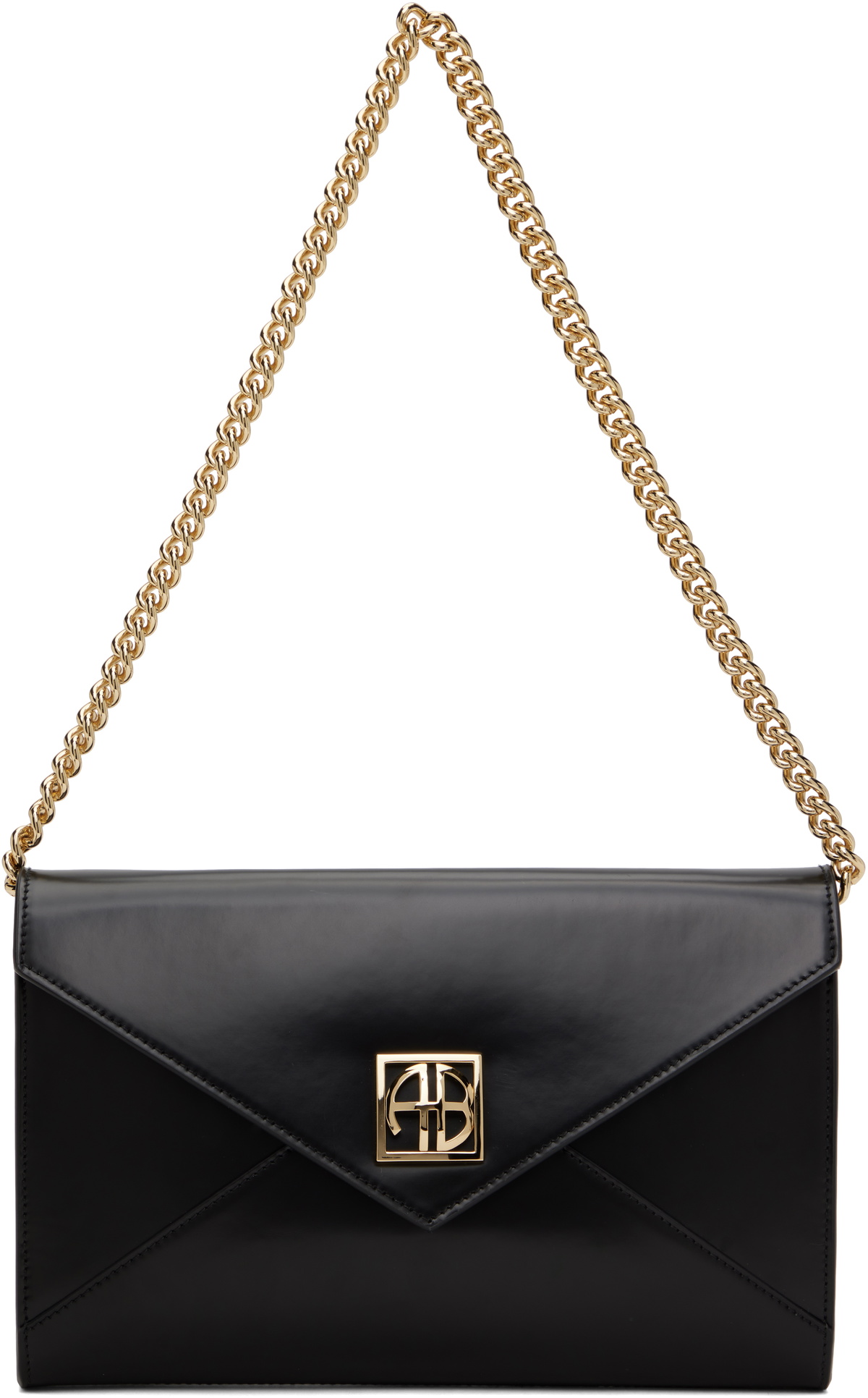 ANINE BING Black Elly Clutch Bag