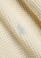 Polo Ralph Lauren Waffle-knit Wool-blend Jumper Cream