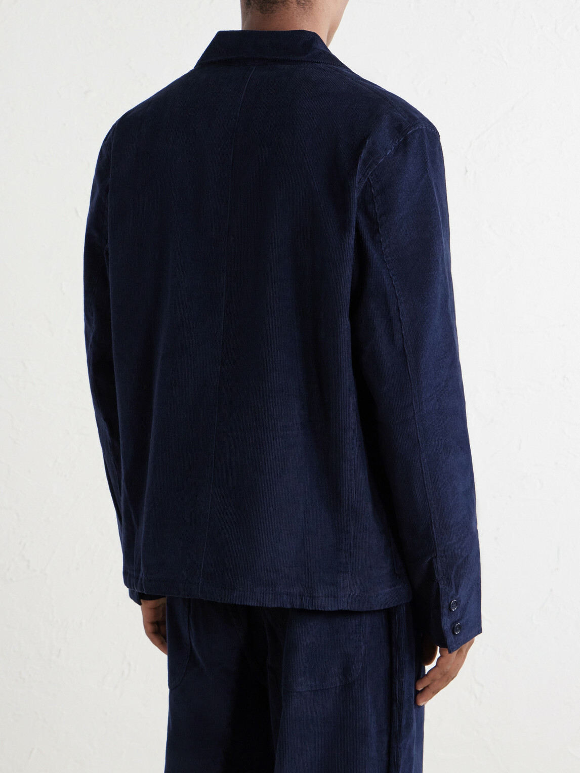 Kardo - Somesh Cotton-Corduroy Suit Jacket - Blue