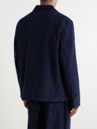 Kardo - Somesh Cotton-Corduroy Suit Jacket - Blue
